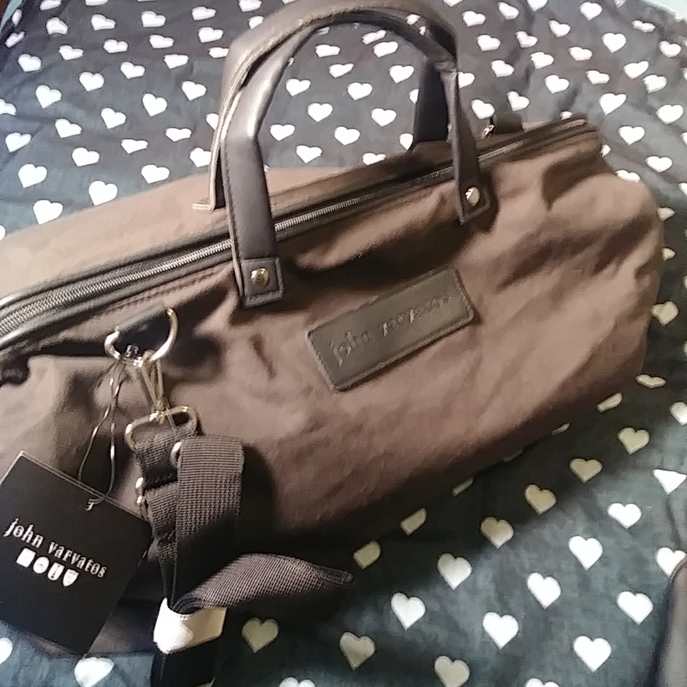 John Varvatos Cotton Weekender Tote